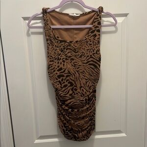 Animal Print Sleeveless Top
